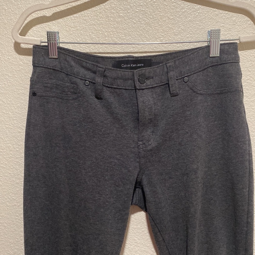 Calvin Klein pants size 6. Gray in color. Soft knit material.